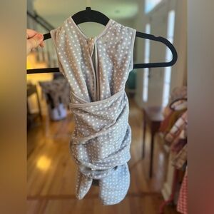 HALO SleepSack Swaddle – Gray Polka Dot (Pottery Barn Baby Exclusive)